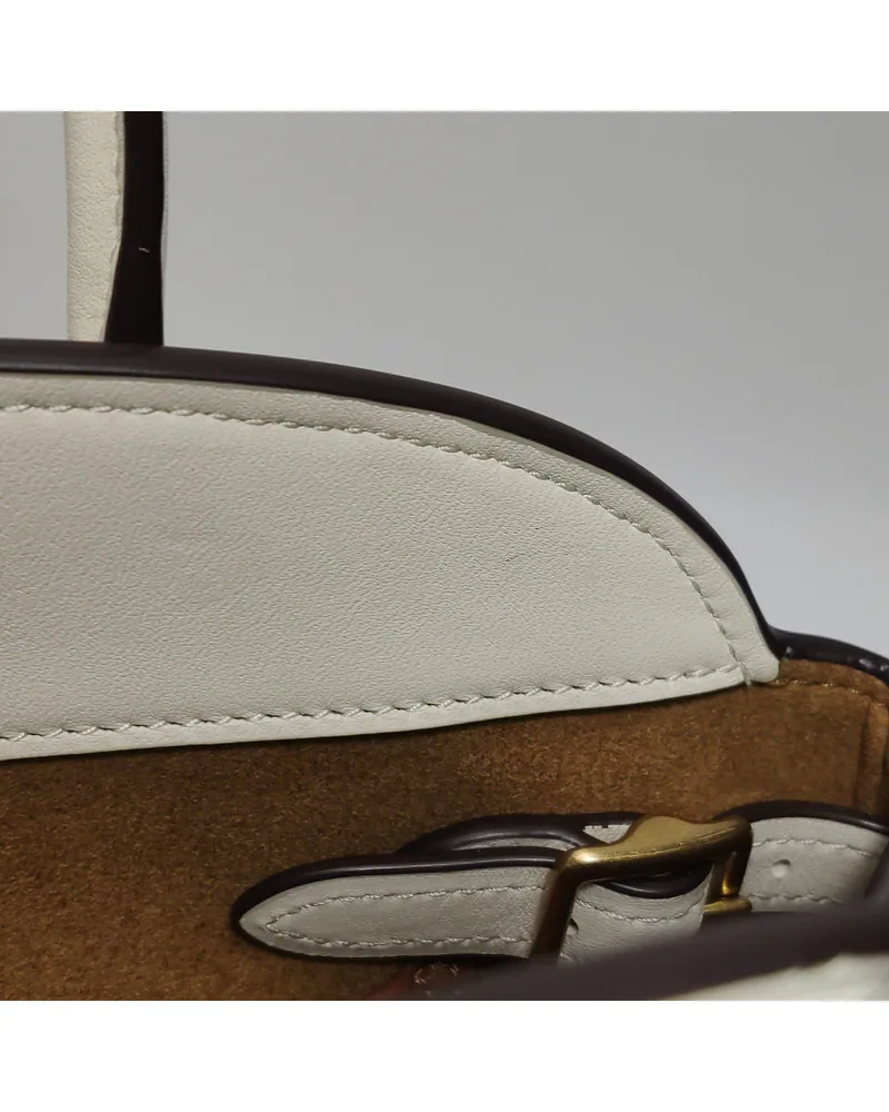 Coach Empire Carryall 26, close up light marks on the lining