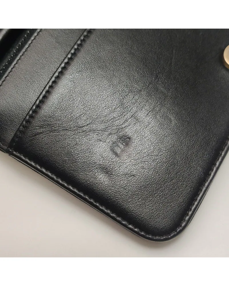 Chanel Boy Wallet on Chain, close up moderate pressure marks on the body and the front