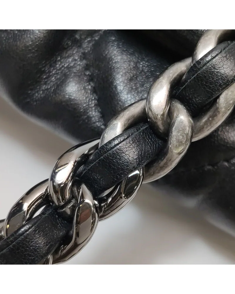 Chanel 19 Bag Small, close up light wear on the strap