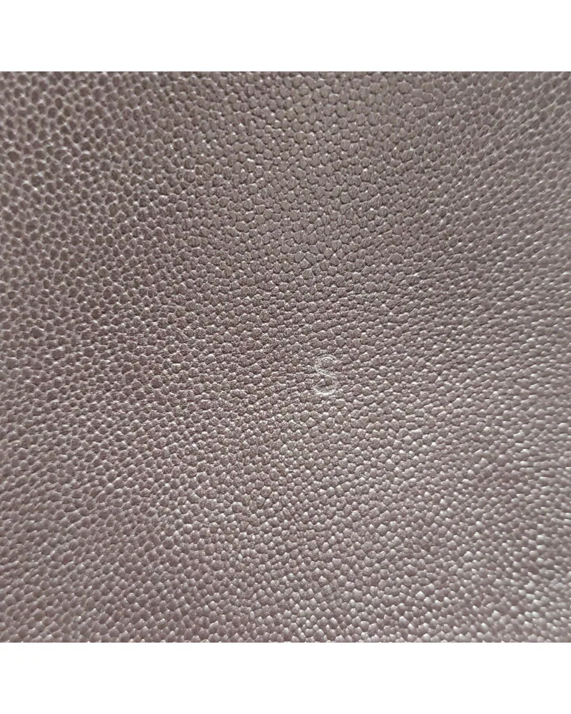 Chanel Boy Bag Small, close up special stamping on the leather