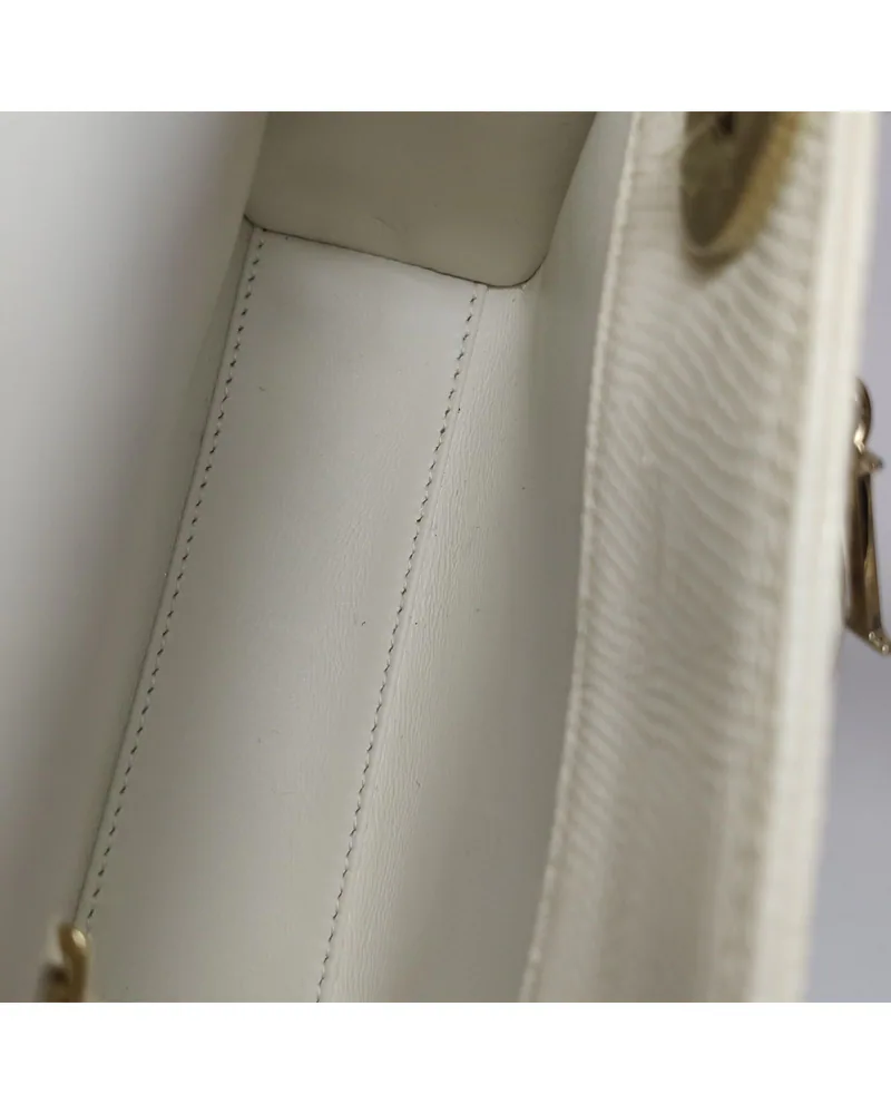Dior Lady Dior Mini, Lizard, close up light marks on the lining
