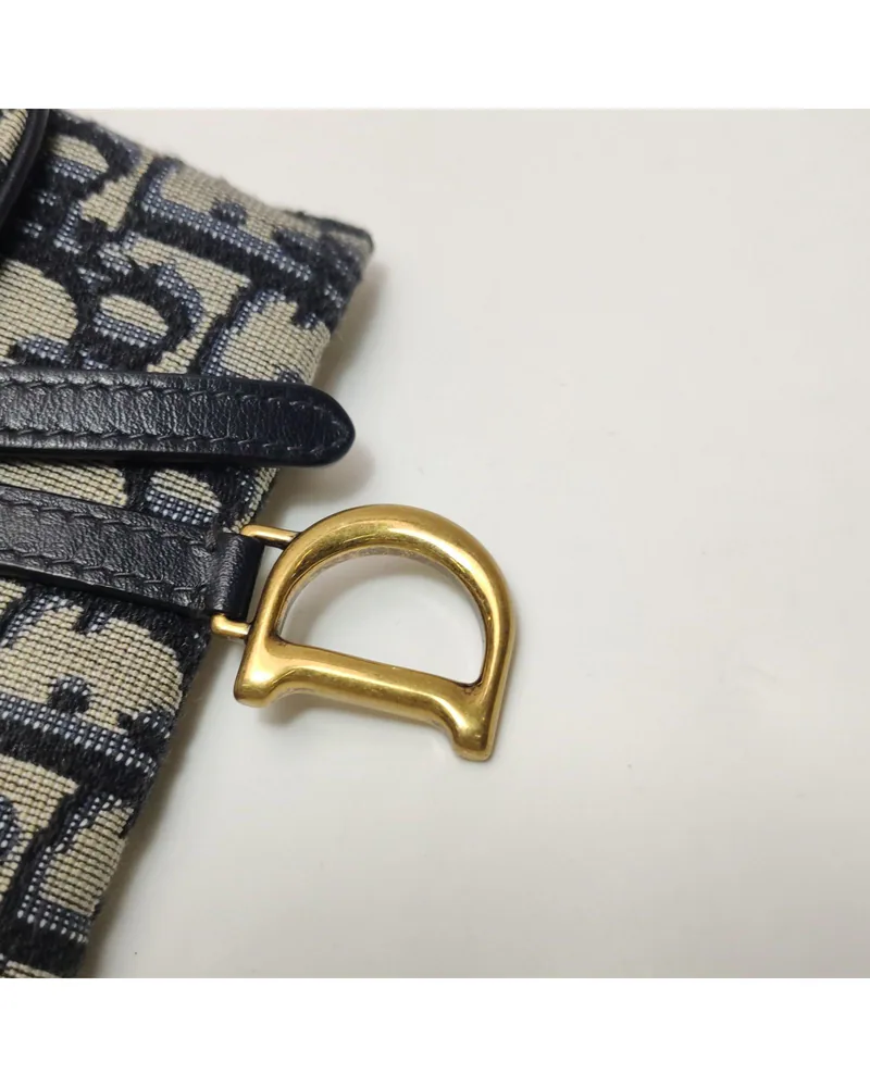 Dior Saddle Nano, close up light wear on the hardware