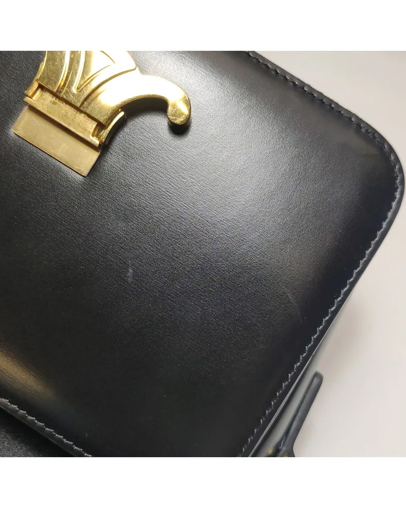 Celine Teen Triomphe, close up light marks on the body and the front