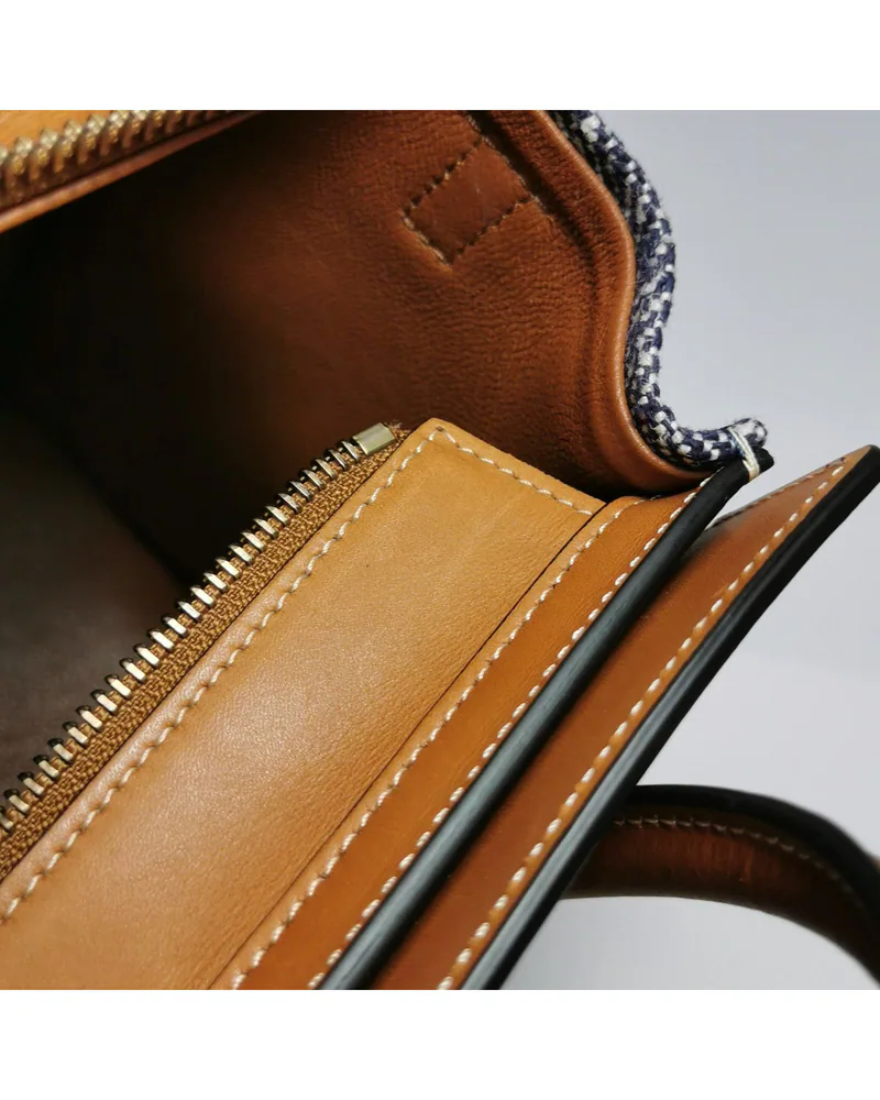 Celine Nano Luggage, close up light wear on the lining