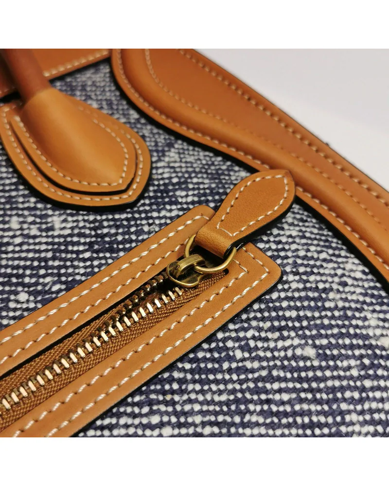 Celine Nano Luggage, close up light wear on the hardware