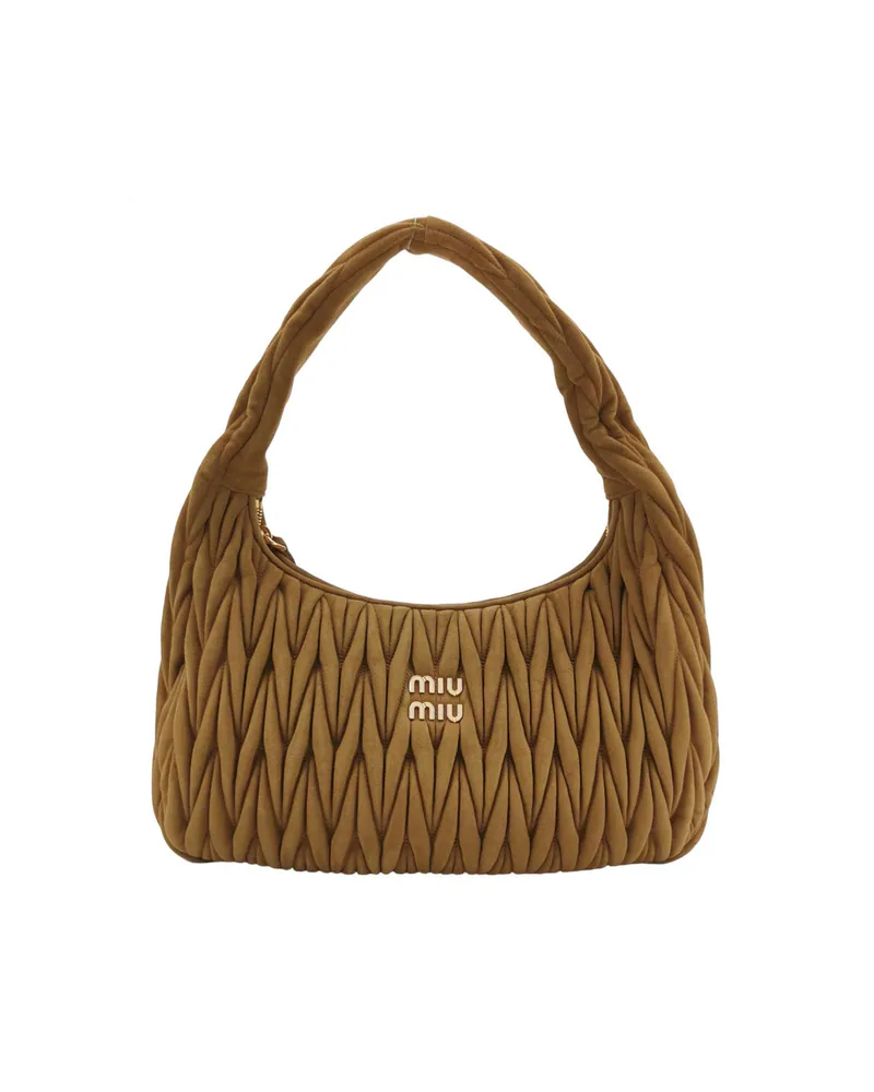Miu Miu Wander, Suede, Brown
